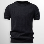 RIBBED SWEATER TEE FOR MEN