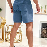 ELASTIC WAIST SWIM SHORTS FOR MEN