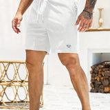 ELASTIC WAIST SWIM SHORTS FOR MEN