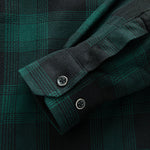 Flannel Fleece Lined Hooded Shirt with Pockets
