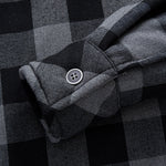 Teddy Lined Plaid Hooded Shirt