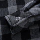 Teddy Lined Plaid Hooded Shirt