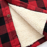 Teddy Lined Plaid Hooded Shirt