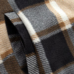 Flannel Fleece Lined Zip Up Hooded Shirt