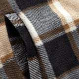 Flannel Fleece Lined Zip Up Hooded Shirt