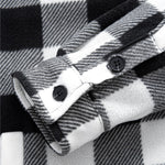 Flannel Fleece Lined Zip Up Hooded Shirt