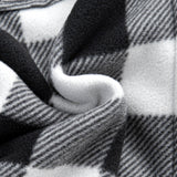 Flannel Fleece Lined Zip Up Hooded Shirt