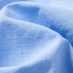 Short Sleeve Linen Stand Collar Shirt & Crinkle Textured Pants Set