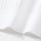 Contrast Stripe Trim Waffle Knit Polo & Slim Fit Tapered Trousers Set