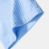 Muscle Fit Ribbed Stand Collar Shirt