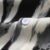 Brushstroke Print Button Up Shirt