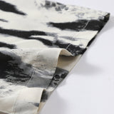 Brushstroke Print Button Up Shirt
