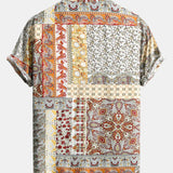Paisley Floral Print Button Up Shirt