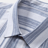 Stripe Linen Shirt & Linen Stripe Straight Leg Pants Set