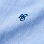 Short Sleeve Linen Shirt & Linen Blend Drawstring 7" Shorts Set