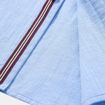 Short Sleeve Linen Stand Collar Shirt
