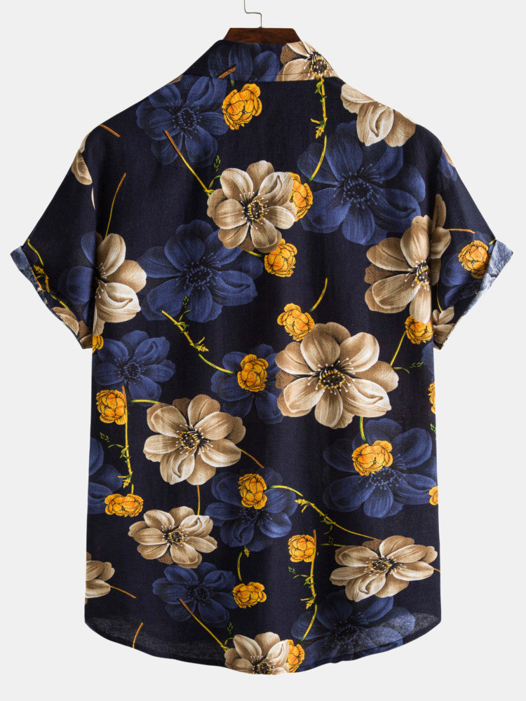 Floral Print Cotton Shirts
