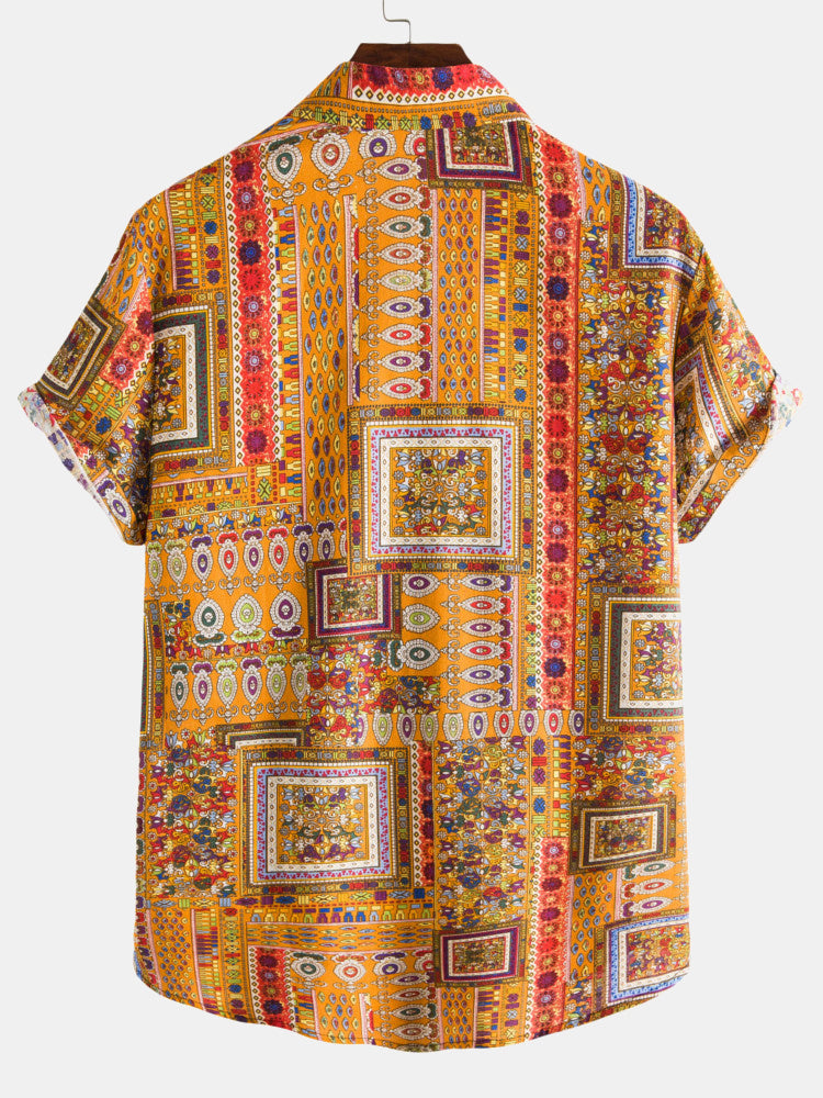Ethnic Print Cotton Shirts