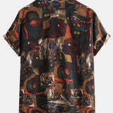 Vintage Abstract Print Shirts