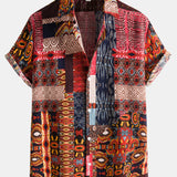 Ethnic Pattern Cotton Shirts