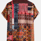 Ethnic Pattern Cotton Shirts
