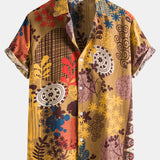 Vintage Pattern Cotton Shirts