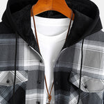 Fleece Lined Flannel Hooded Shirt
