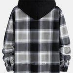Fleece Lined Flannel Hooded Shirt
