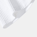 Contrast Ribbed Shirt & Straight Leg Ribbed Pants Set