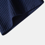 Contrast Ribbed Shirt & Straight Leg Ribbed Pants Set