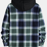 Fleece Lined Flannel Hooded Shirt