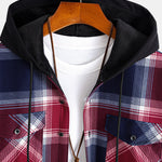 Fleece Lined Flannel Hooded Shirt
