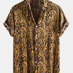 Animal Texture Cotton Shirts