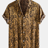 Animal Texture Cotton Shirts