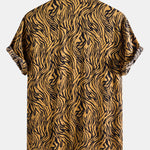Animal Texture Cotton Shirts
