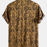 Animal Texture Cotton Shirts