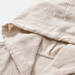 Linen Textured Hooded Shirt