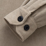Teddy Lined Long Sleeve Corduroy Shirt