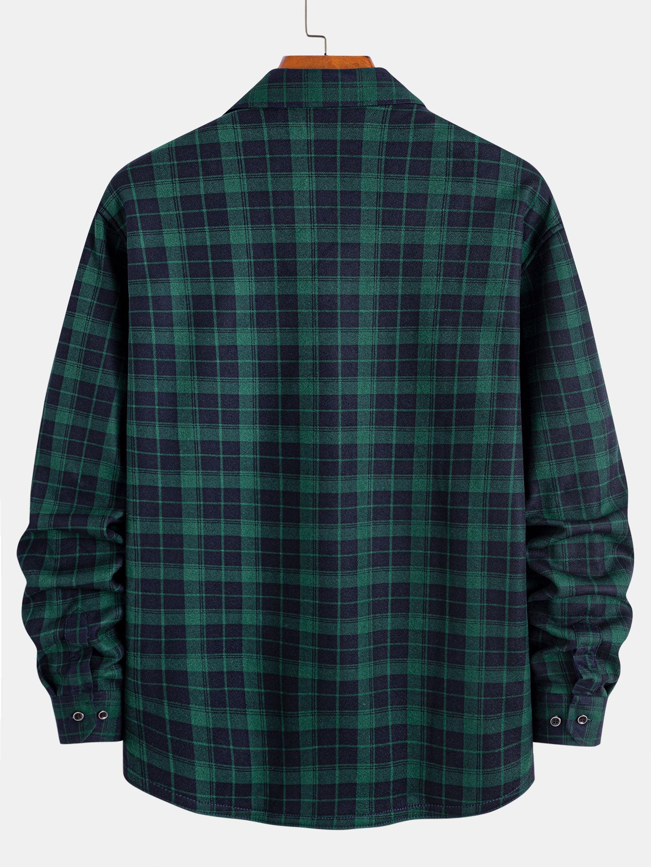 Flannel Fleece Lined Plaid Button Up Shirt