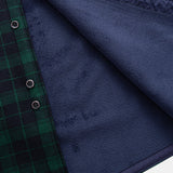 Flannel Fleece Lined Plaid Button Up Shirt