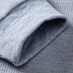 2 in 1 Waffle Notched Collar Sweatshirt & Waffle Pleated Pintuck Pants Set
