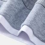 2 in 1 Waffle Notched Collar Sweatshirt & Waffle Pleated Pintuck Pants Set