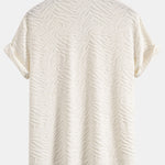 Animal Texture Terry Cuban Shirt & Shorts Set