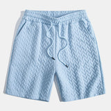 Geometric Jacquard Polo & Geometric Jacquard Shorts Set