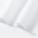 Contrast Trim Twisted Jacquard Knit Polo & Tapered Trousers Set