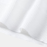 Contrast Trim Twisted Jacquard Knit Polo & Tapered Trousers Set