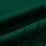 Contrast Trim Twisted Jacquard Knit Polo & Tapered Trousers Set
