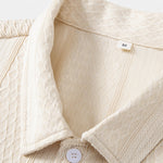 Geometric Jacquard Button Up Shirt