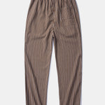 Linen Rayon Blend Shirt & Stripe Straight Leg Linen Pants Set