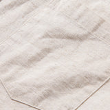 Long Sleeve Linen Cotton Blend Shirt with Pocket